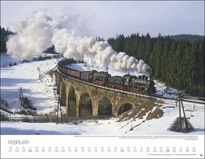 Feurige Dampfloks Posterkalender 2024. Besonderer Wandkalender mit 12 traumhaften Fotos von kraftvollen Lokomotiven. Foto-Kalender 2024. 44 x 34 cm.