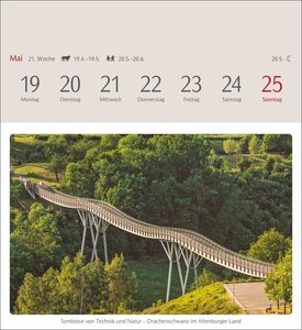 Das Glück liegt in Deutschland Postkartenkalender 2025 - Wochenkalender mit 53 Postkarten, 53 besondere Orte entdecken