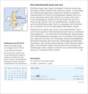 Reise Tagesabreißkalender 2026 - Kulturkalender - Städte, Menschen, Landschaften