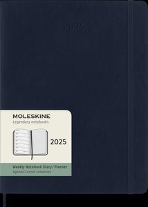 Moleskine 12 Monate Wochen Notizkalender 2025, XL