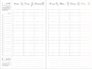 MARK'S 2024/2025 Taschenkalender B6 vertikal, Colors, Blue