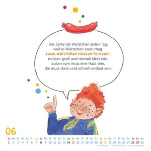 Kalendersprüche vom Sams 2025 – Lustige Reime von Paul Maar – Wandkalender mit Spiralbindung – DUMONT Quadratfomat 23 x 23