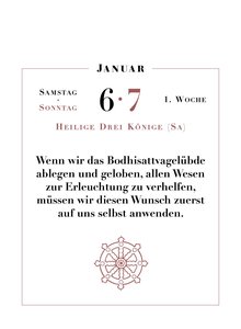 Dalai Lama - Worte der Weisheit 2024  - Tagesabreißkalender zum Aufstellen oder Aufhängen