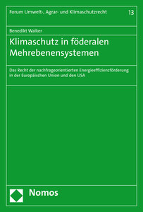Klimaschutz in föderalen Mehrebenensystemen