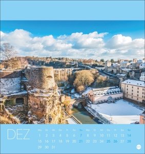 Luxemburg Postkartenkalender 2025
