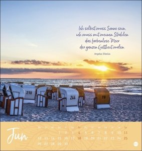 Sonne im Herzen Postkartenkalender. Monats-Tischkalender zum Aufstellen oder Aufhängen. Postkarten-Fotokalender 2023 mit Sprüchen zum Nachdenken, Sammeln oder Verschicken
