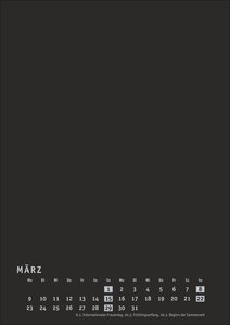 Premium-Bastelkalender schwarz A4 2026