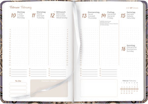 Lady Journal Paisley 2025 - Taschenkalender A6 (10,7x15,2 cm) - Weekly - 192 Seiten - Notiz-Buch - Termin-Planer - Alpha Edition