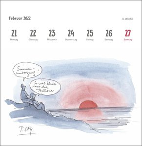 Peter Gaymann: Urlaubsreif Premium-Postkartenkalender 2022