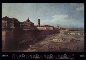 Zeitgenössische Venezianische Malerei des 18. Jahrhunderts 2022 - Black Edition - Timokrates Kalender, Wandkalender, Bildkalender - DIN A4 (ca. 30 x 21 cm)