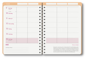 Familienplaner-Buch Colour 2023 - Diary - Buchkalender - Taschenkalender - 17,5x23,1