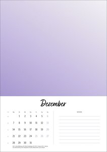 Kreativkalender Design A4 2026