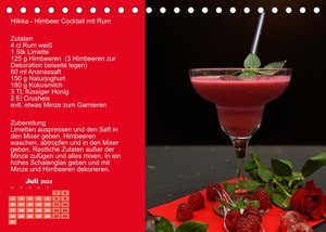 Faszination rote Cocktails (Tischkalender 2023 DIN A5 quer)