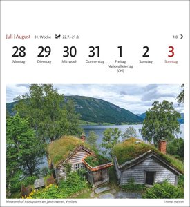 Norwegen Sehnsuchtskalender 2025 - Wochenkalender mit 53 Postkarten