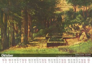 Gustave Courbet 2022 - Timokrates Kalender, Tischkalender, Bildkalender - DIN A5 (21 x 15 cm)