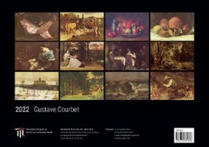 Gustave Courbet 2022 - Black Edition - Timokrates Kalender, Wandkalender, Bildkalender - DIN A3 (42 x 30 cm)