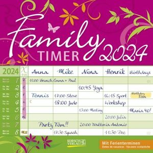 Family Timer - Floral 2024