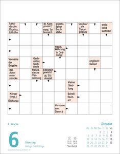 Stefan Heine Kreuzworträtsel Tagesabreißkalender 2026