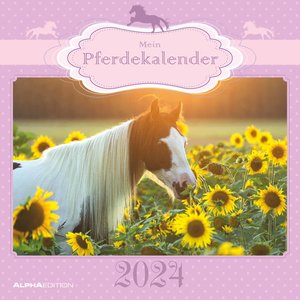 Mein Pferdekalender 2024 - Broschürenkalender 30x30 cm (30x60 geöffnet) - Kalender mit Platz für Notizen - Bildkalender - Wandplaner - Wandkalender