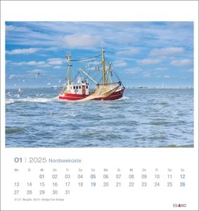 Nordseeküste Postkartenkalender 2025