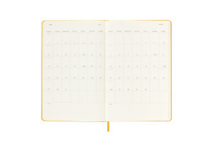 Moleskine 12 Monate Tageskalender - Color 2023, Large/A5, Orangegelb