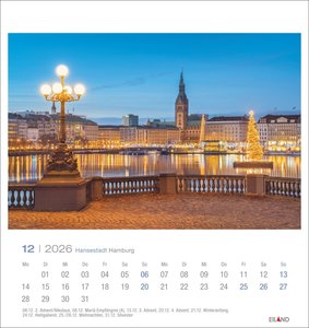 Hansestadt Hamburg Postkartenkalender 2026