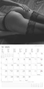 Feminine 2025 - Broschürenkalender 30x30 cm (30x60 geöffnet) - Kalender mit Platz für Notizen - Feminin - Bildkalender - Wandplaner - Erotikkalender