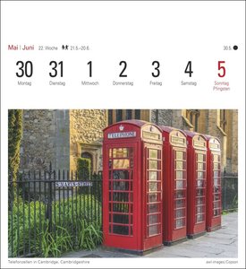 England Kalender 2022