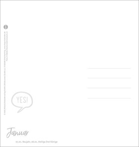 Never give up! Postkartenkalender 2026