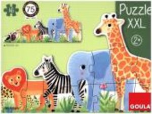 Goula 53426 - Puzzle XXL, Tiere im Dschungel, 16 Teile