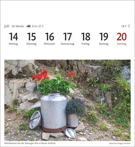 Südtirol Sehnsuchtskalender 2025 - Wochenkalender mit 53 Postkarten