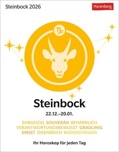 Steinbock Sternzeichenkalender 2026
