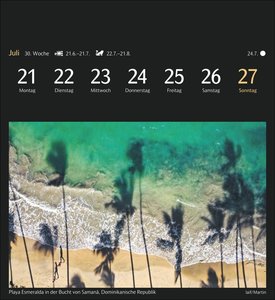 Die Welt von oben Postkartenkalender 2025 - Kalender mit 53 Postkarten