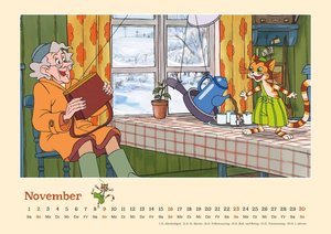 Pettersson & Findus 2025 - Von Sven Nordqvist - Wandkalender für Kinder - Querformat 42 x 29,7 cm