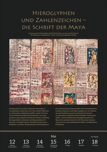 SPIEGEL GESCHICHTE Inka, Maya und Azteken Wochen-Kulturkalender 2025