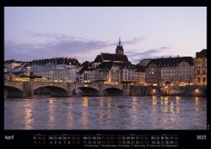 Basel 2022 - Black Edition - Timokrates Kalender, Wandkalender, Bildkalender - DIN A3 (42 x 30 cm)