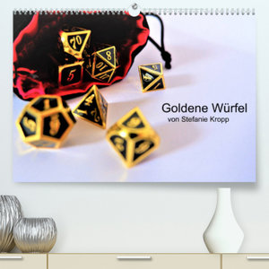 Goldene Würfel von Stefanie Kropp (Premium, hochwertiger DIN A2 Wandkalender 2022, Kunstdruck in Hochglanz)