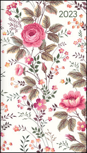 Miniplaner Style Rosenblüten 2023 - Taschen-Kalender 9x15 cm - Weekly - 64 Seiten - 1 Seite 1 Woche - Notiz-Heft - Alpha Edition