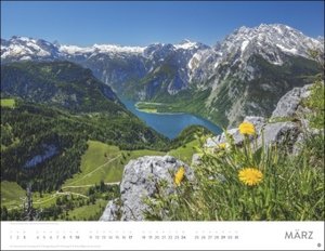 Schönes Deutschland Posterkalender 2024. Reise-Kalender mit 12 atemberaubenden Fotografien von der Nordsee bis zum Bodensee. Landschaften-Wandkalender 2024. 44 x 34 cm. Querformat.