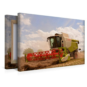 Premium Textil-Leinwand 45 cm x 30 cm quer Ein Motiv aus dem Kalender Landwirtschaft - Giganten im Kornfeld
