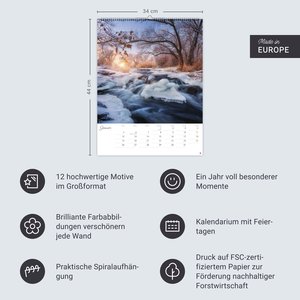 Jenseits der Hast Posterkalender 2026
