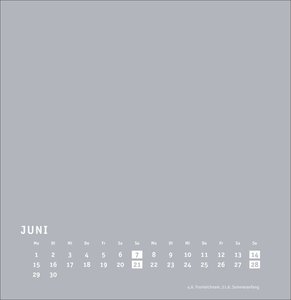 Premium-Bastelkalender silbergrau groß 2026