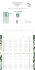 GreenLine Green Vibes 2025 - Wand-Kalender - Broschüren-Kalender - 30x30 - 30x60 geöffnet
