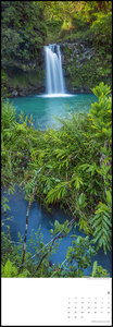 Wasserfälle 2023 - Foto-Kalender - King-Size - 34x98 - Waterfalls - Natur