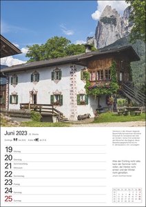 Südtirol Wochenplaner 2023