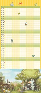 Die Kuh Lieselotte Familienkalender 2025 – Von Alexander Steffenmeier – Familienplaner mit 5 Spalten – Format 22 x 49,5 cm