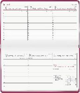 Quertimer Touch rosa 2023 - Taschenkalender 15,6x9 cm - seperates Adressheft - Weekly - 128 Seiten - Quer-Planer - Alpha Edition