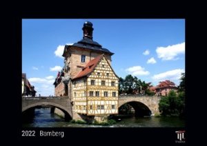Bamberg 2022 - Black Edition - Timokrates Kalender, Wandkalender, Bildkalender - DIN A4 (ca. 30 x 21 cm)