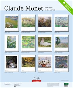 Claude Monet Im Garten Kalender 2026