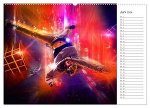 Break Dance (Wandkalender 2024 DIN A2 quer), CALVENDO Monatskalender